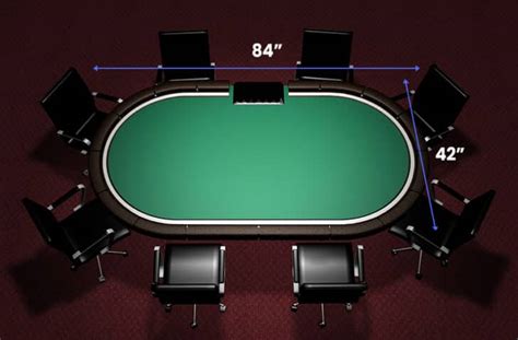 poker table dimensions